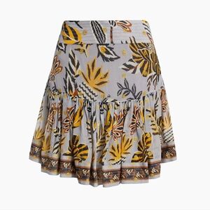 Farm RioFloral Tapestry Metallic Dot Miniskirt